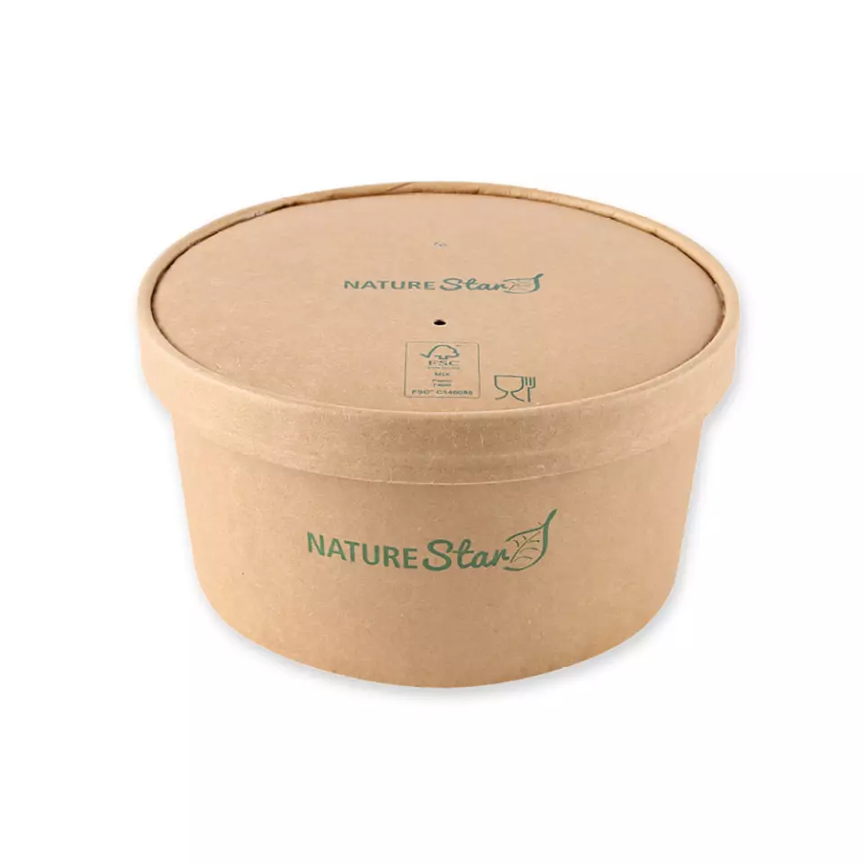 NATUREStar 417115, Caesar Organic Lids, ø 150 mm, kraft paper/PE, FSC®-mix, image 6, gallery thumbnail