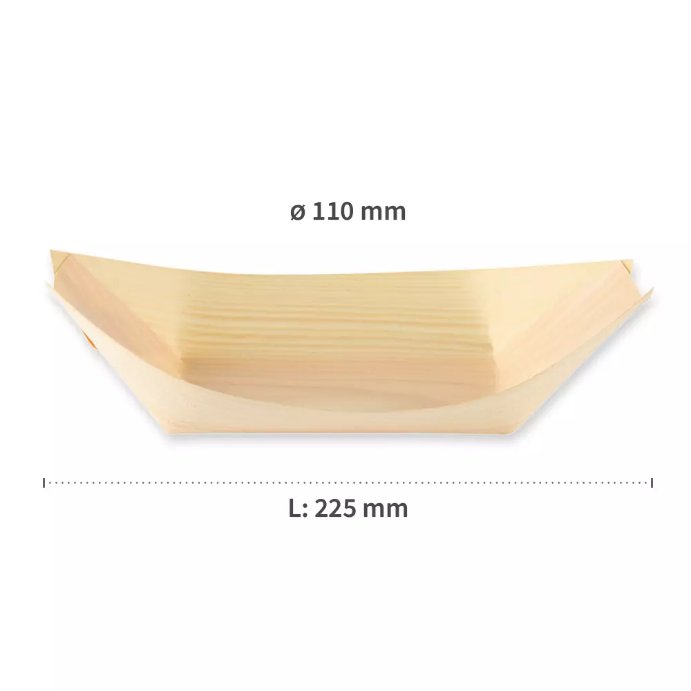NATUREStar 38836, Organic Wooden Fingerfood Boat, 225 x 125 mm, image 5