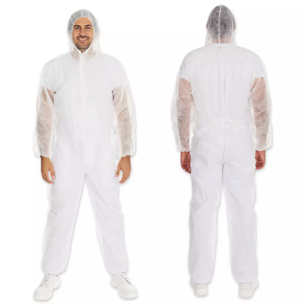 HygoNorm 27609, PP Coveralls, Light, with hood, image 2