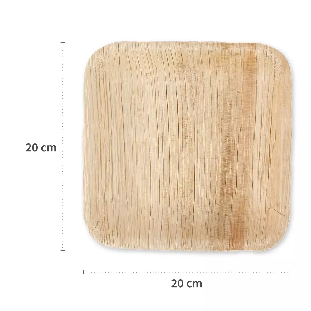 NATUREStar 410629, Bio Quadratische Palmblatt-Suppenteller, 500 ml, 200 x mm, image 3