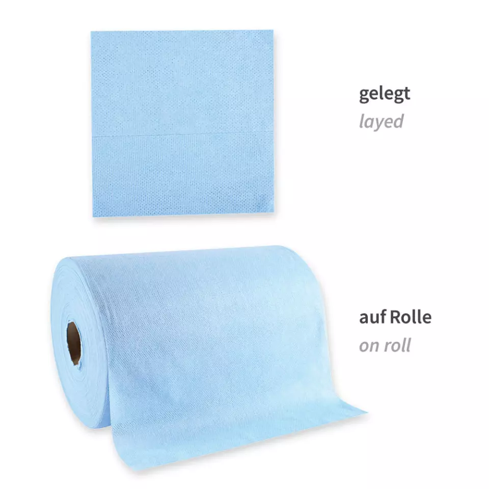 HygoClean 3175, Hygotex Pleated Viscose Cleaning Cloths, Blue, image 5, gallery thumbnail