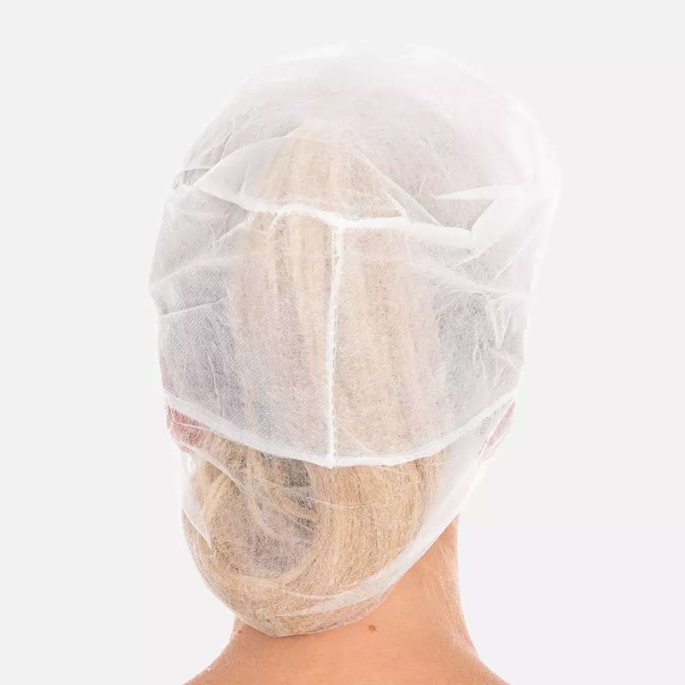 HygoNorm 128899, Eco Peaked Snood Caps, ø 31 cm, White, PP, image 3