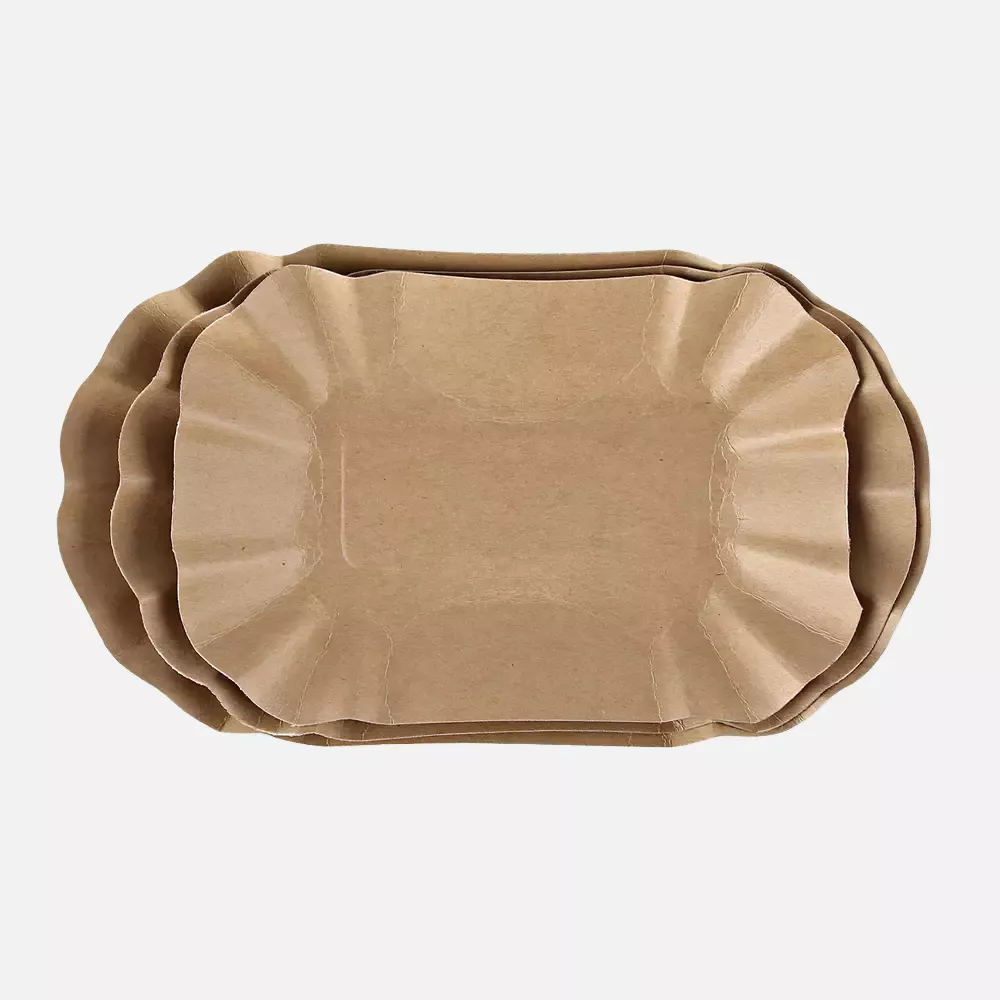 Franz Mensch 415175, Bio-Kraftpapier-Schalen, Oval, 110 x 195 x 32 mm, FSC®-Mix, image 4