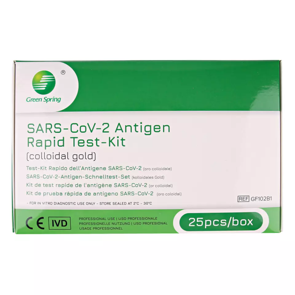 Franz Mensch 315083, Green Spring SARS-CoV-2 Antigen Rapid Test Kit (Colloidal Gold), Anterior Nasal, image 1, gallery thumbnail
