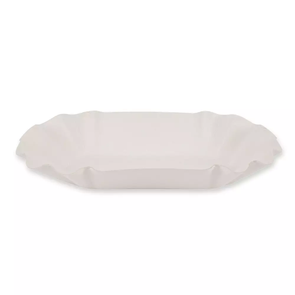 Franz Mensch 415322, Organic Paperboard Trays, FSC®-Mix, 110 x 195 x 32 mm, Oval