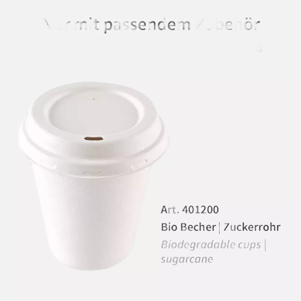 NATUREStar 401201, Organic Bagasse Drinking Cup Lids, Ø 90 mm, image 3