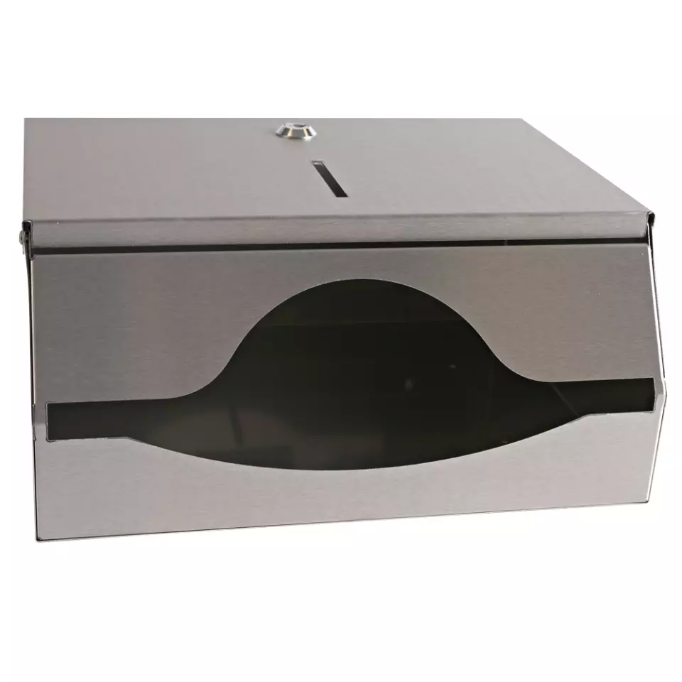 Hygostar 889650, C/V/ZZ-Fold Hand Towel Dispenser, Stainless Steel, image 3, gallery thumbnail