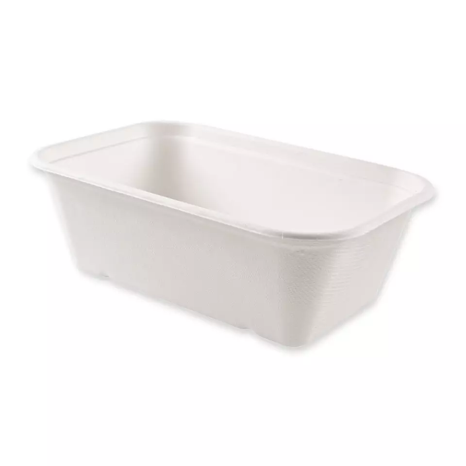NATUREStar 41173, Puro Organic Trays, 212 x 140 x 71 mm, 1300 ml, Bagasse, image 1, gallery thumbnail