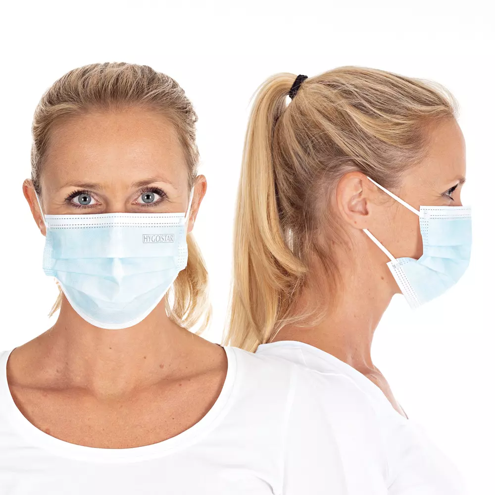 HygoStar 29176, Type II 3-Ply PP Face Masks, Blue, image 6