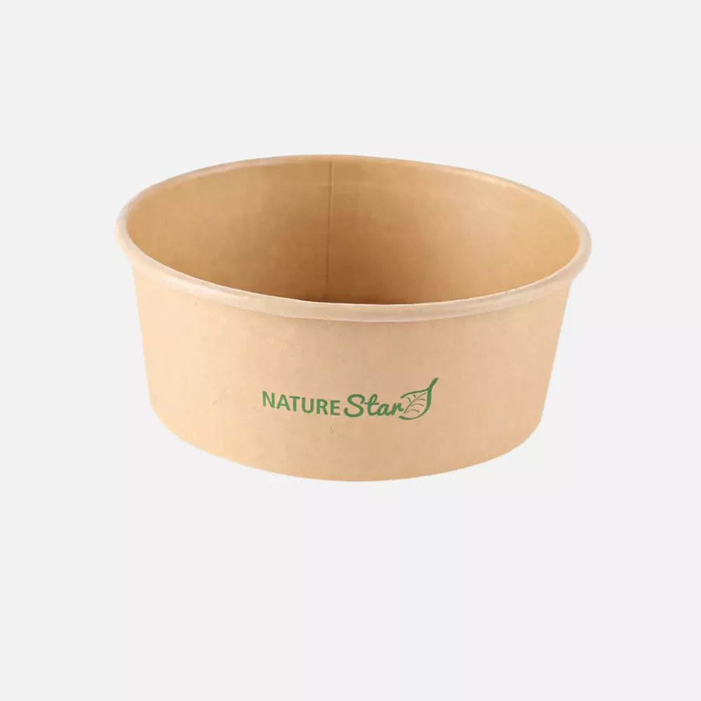 NATUREStar 416175, Caesar Organic Kraft Paper/PLA Salad Bowls, 750 ml, Ø 150 mm, image 1