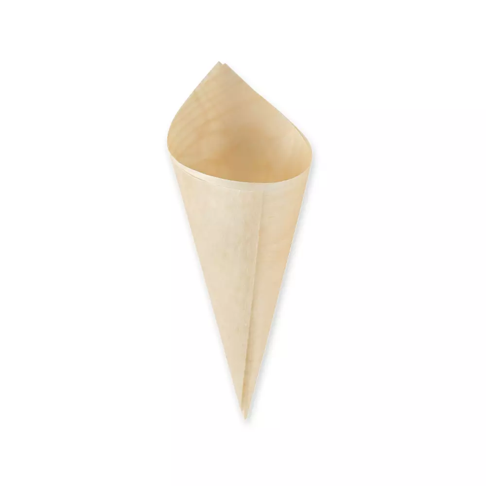 NATUREStar 388323, Organic Wood Fingerfood Cones, ø 65 mm, 155 mm