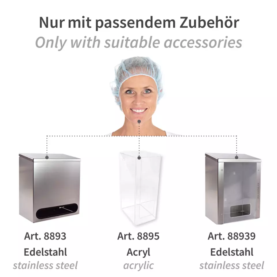 HygoNorm 12609, PP Bouffant Caps, Light, image 8, gallery thumbnail