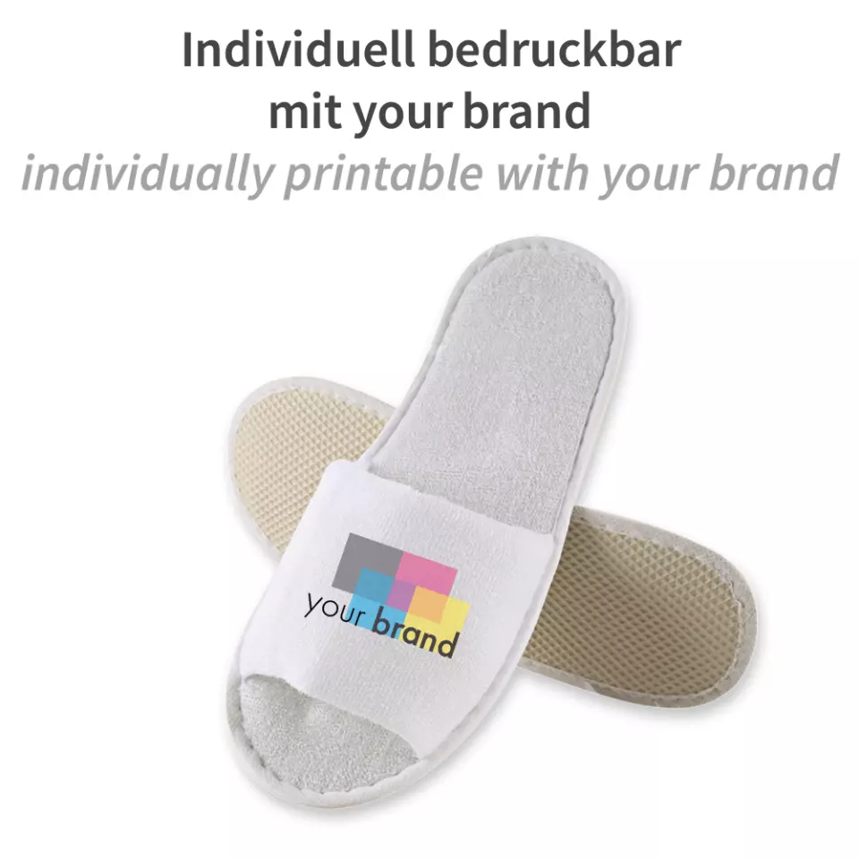 HygoNorm 555100, Classic Polyester Slippers, Open, White, image 7, gallery thumbnail