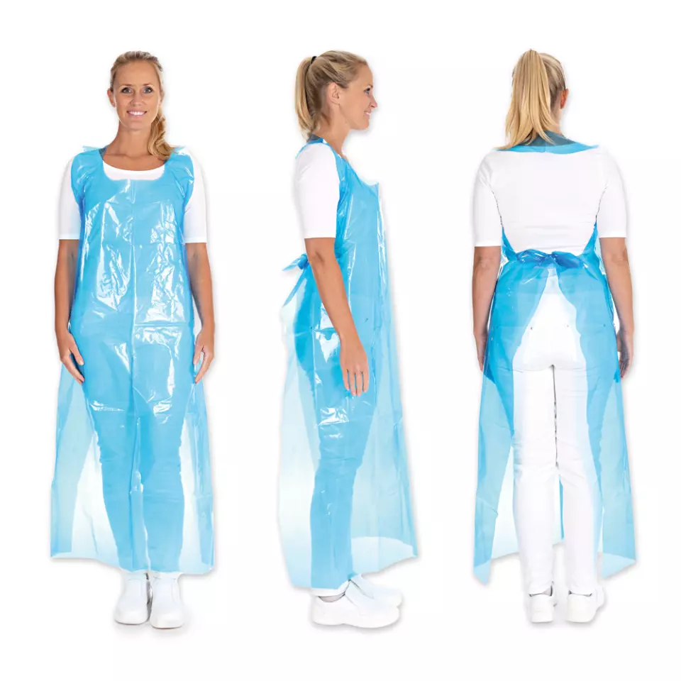 HygoStar 2356, Disposable LDPE Aprons, 60 my, 125 x 75 cm, image 3, gallery thumbnail