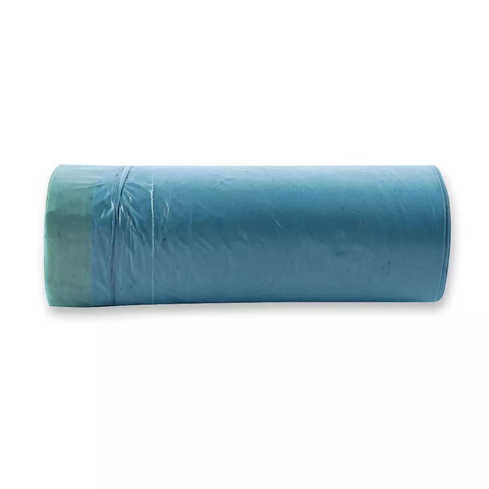 HygoClean 32454, Eco Drawstring LDPE Garbage Bags, 60 l, Blue, Roll, image 3, gallery thumbnail