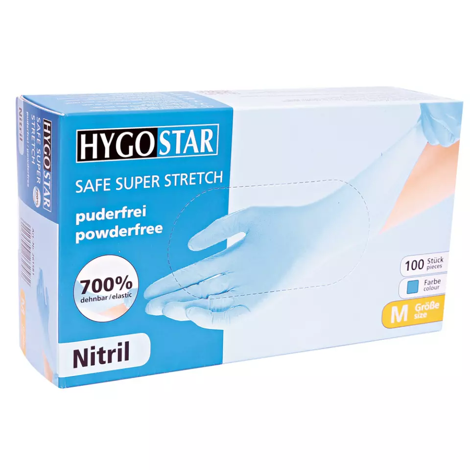 HygoStar 261081, Safe Super Stretch Nitrile Gloves, Powder-Free, image 5, gallery thumbnail
