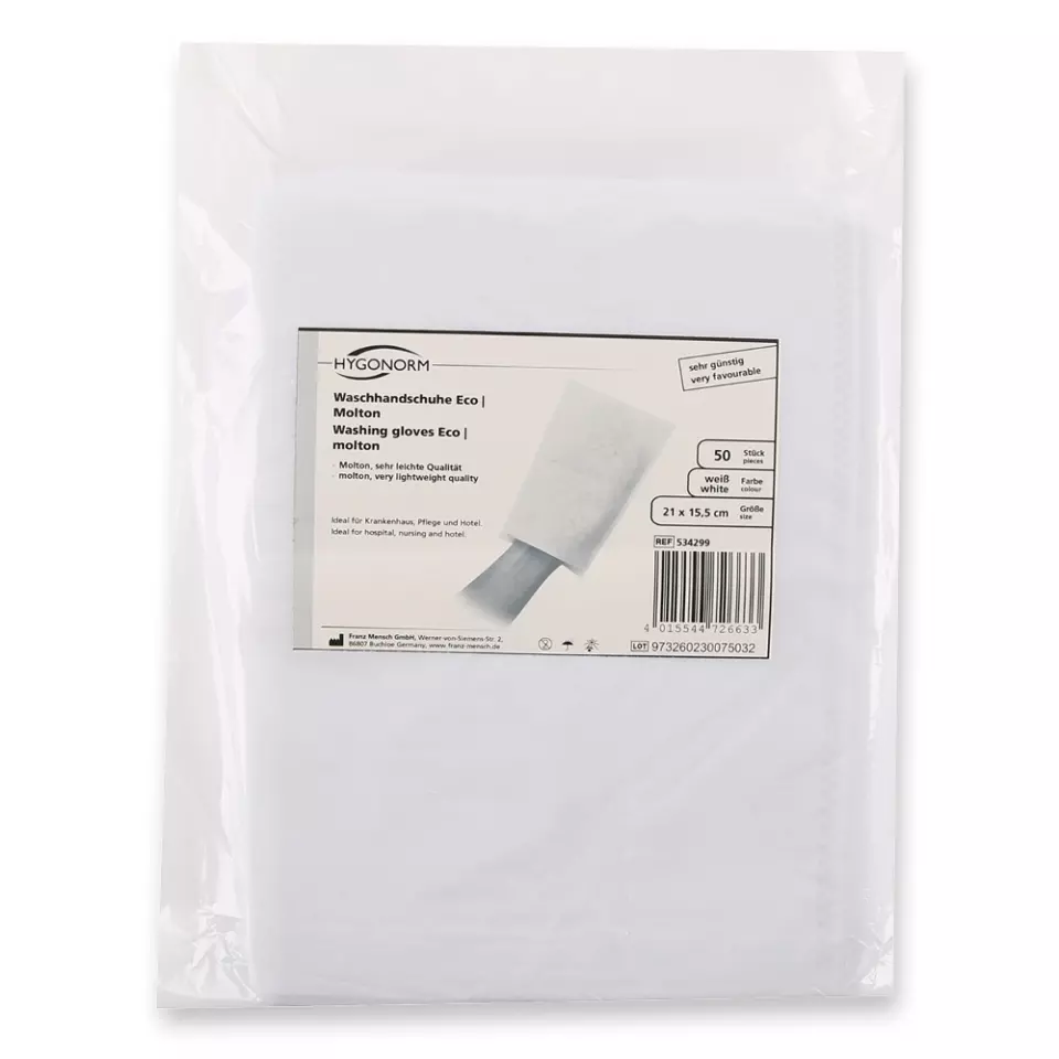 Hygonorm 534299, Eco Washing Gloves, Molton, image 4, gallery thumbnail