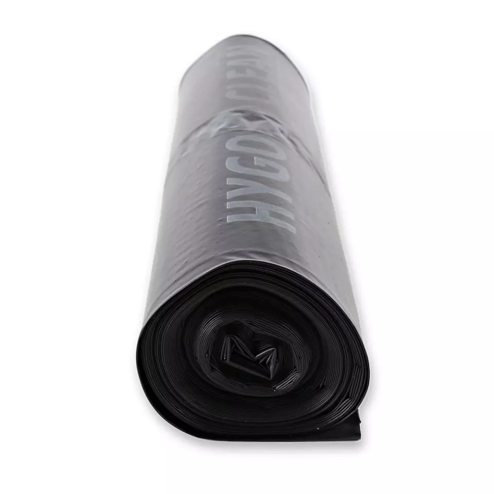 HygoClean 32333, Premium LDPE Waste Bags, 240 l, Black, Roll, image 4, gallery thumbnail