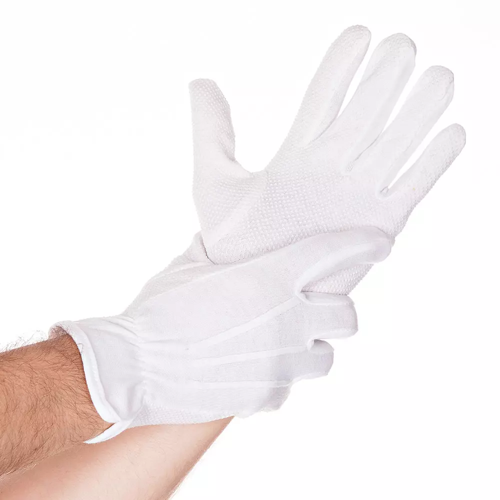 HygoStar 27145, Tricot Grip Cotton Gloves, image 2