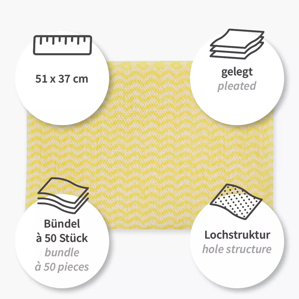 HygoClean 31615, Viscose/Polyester Dishcloths, Pleated, image 9