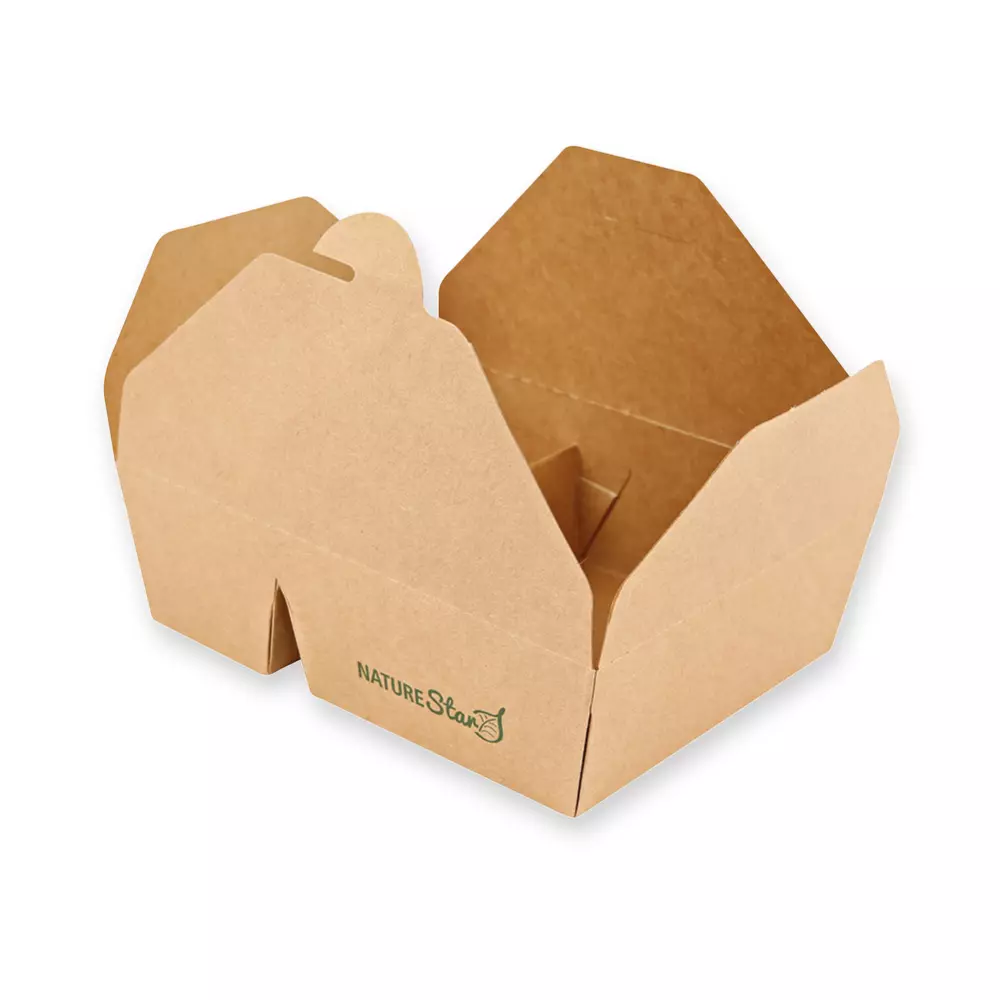 NATUREStar 417314, Menu Organic Food Boxes, 2-compartments, 168 x 135 x 50 mm, Kraft Paper/PE, FSC®-Mix, image 3