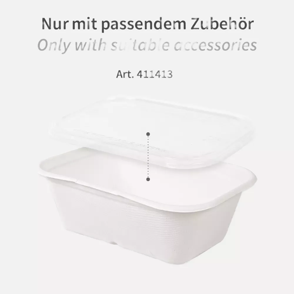 NATUREStar 41147, Casa Bagasse Organic Trays, 175 x 120 x 60 mm, 750 ml, image 4
