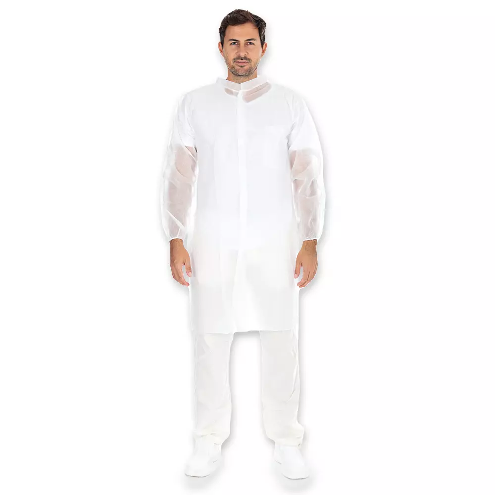HygoStar 2742, PP Visitor Gowns with Velcro, XXXL, White, image 1