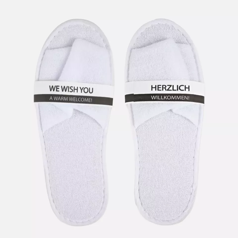 HygoNorm 555100, Classic Polyester Slippers, Open, White, image 6, gallery thumbnail