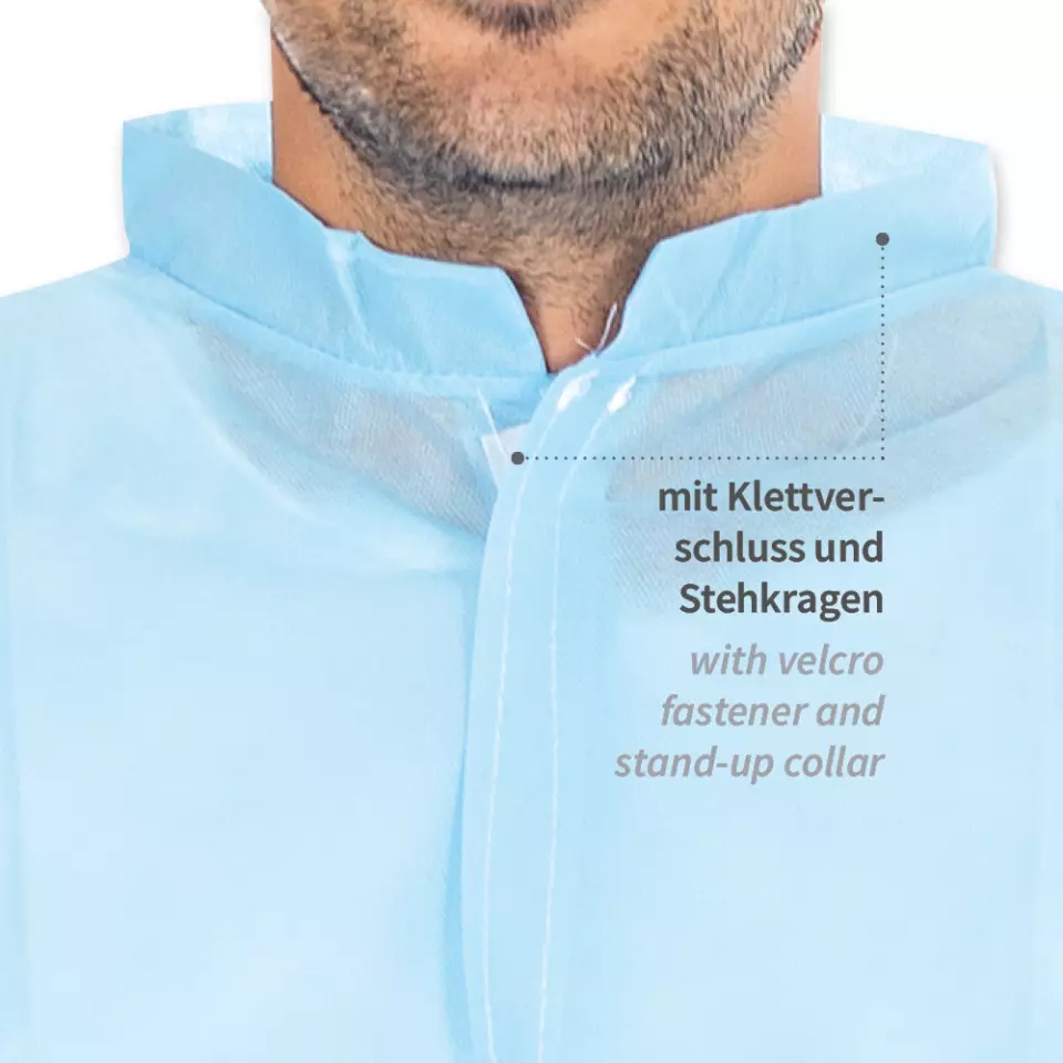 HygoStar 274106, PP Visitor Gowns, Velcro, image 3, gallery thumbnail