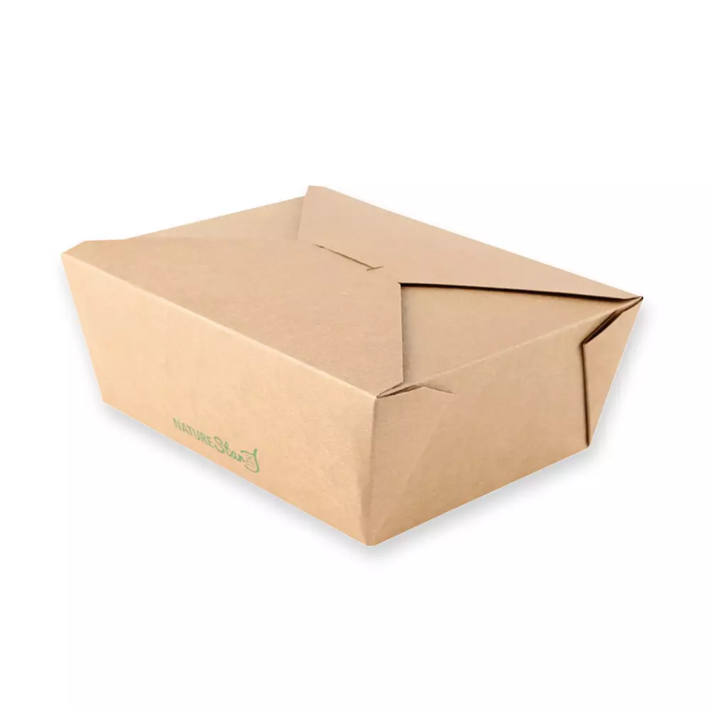 NATUREStar 417316, Menu Organic Food Boxes, 162 x 132 x 64 mm, Kraft Paper/PE, FSC®-mix, image 2