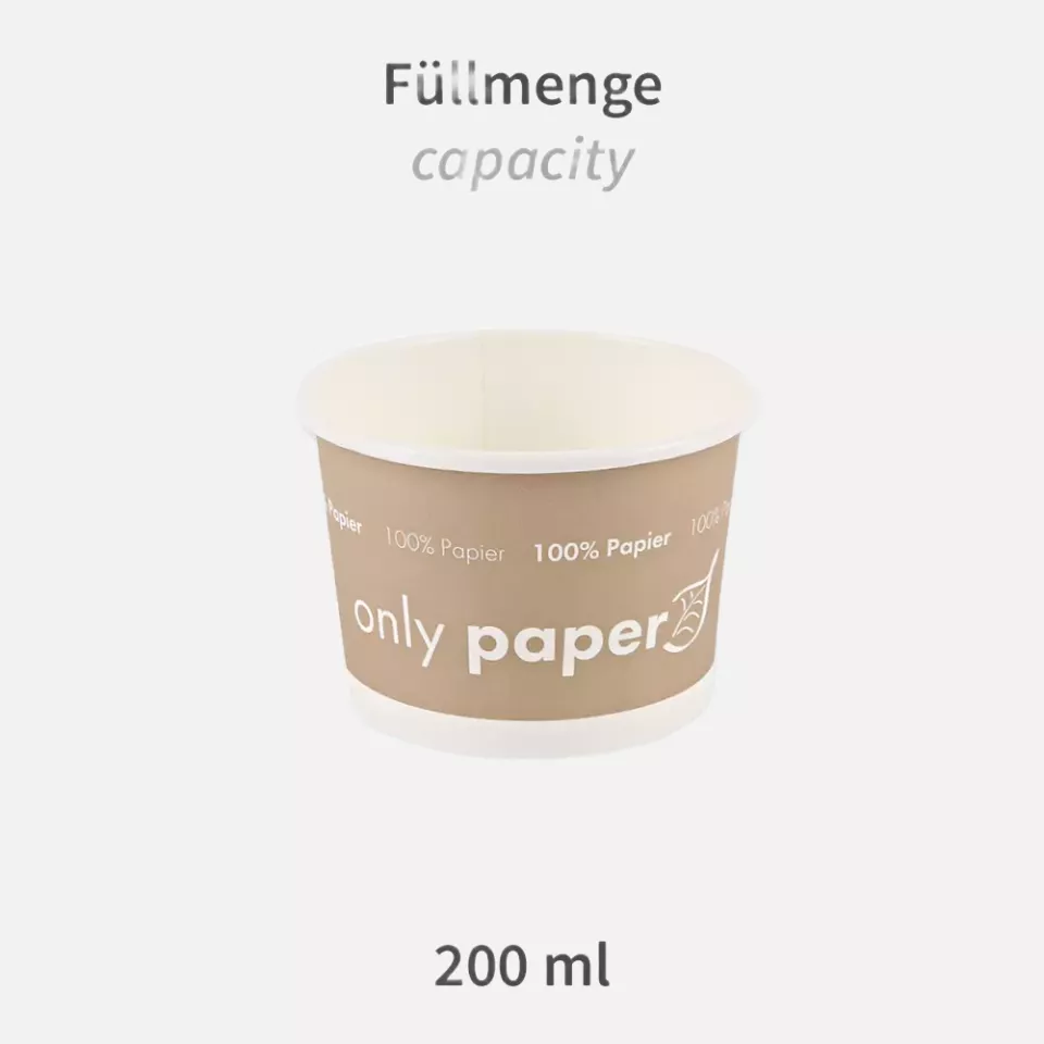 NATUREStar 418235, Bio-Hartpapier-Suppenbecher, 200 ml, ø 90 mm, image 2, gallery thumbnail