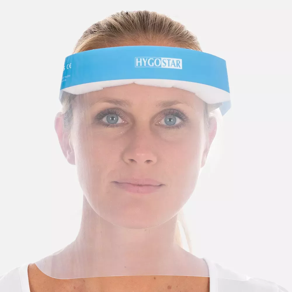 HygoStar 8520P, 3S PET Face Shield, Transparent, Economy Pack, image 2