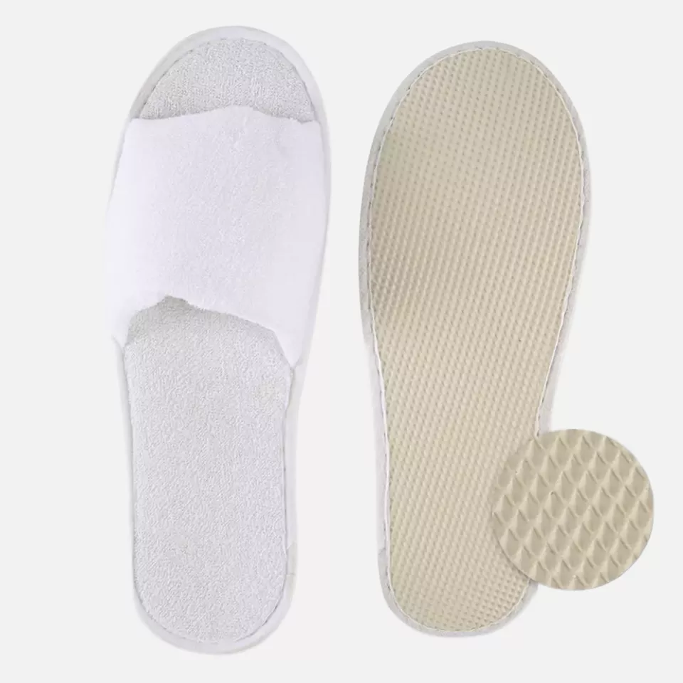 HygoNorm 55511, Classic Slippers, Open, White, Polyester, image 2, gallery thumbnail