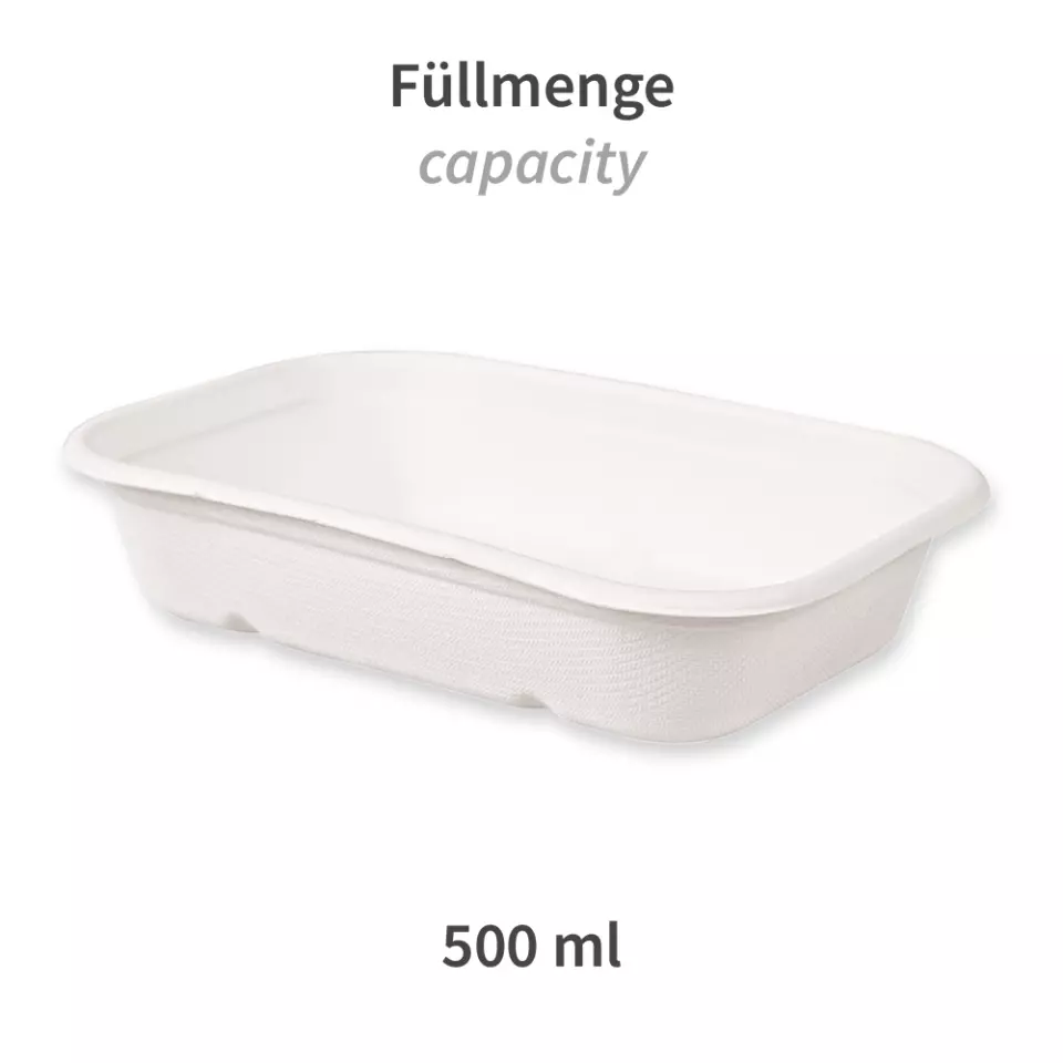 NATUREStar 41145, Casa Organic Bagasse Trays, 500 ml, 175 x 120 x 38 mm, image 3, gallery thumbnail