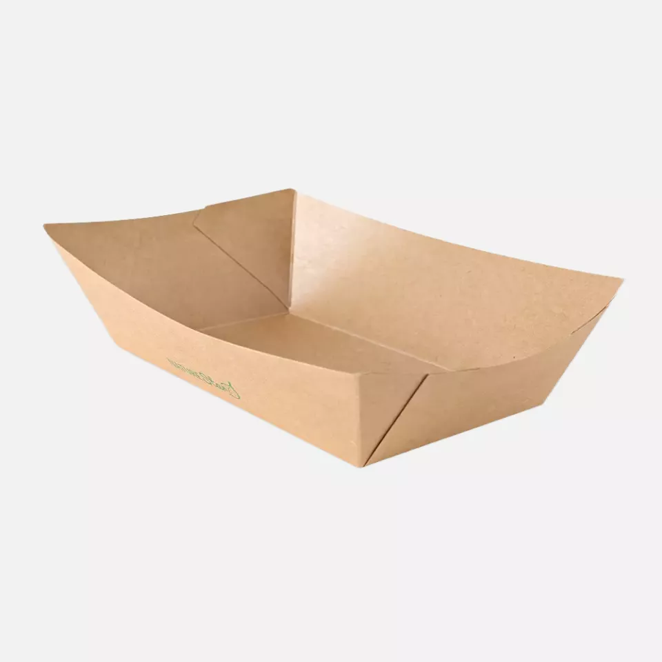 NATUREStar 416590, Tasty Organic Kraft Paper/PLA Food Trays, 1200 ml, 224 x 140 x 58 mm, image 1, gallery thumbnail