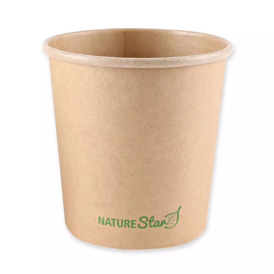 NATUREStar 416275, Minestrone Organic Soup Cups, 750 ml, ø 116 x 115 mm, Kraft Paper/PLA, image 1, gallery thumbnail