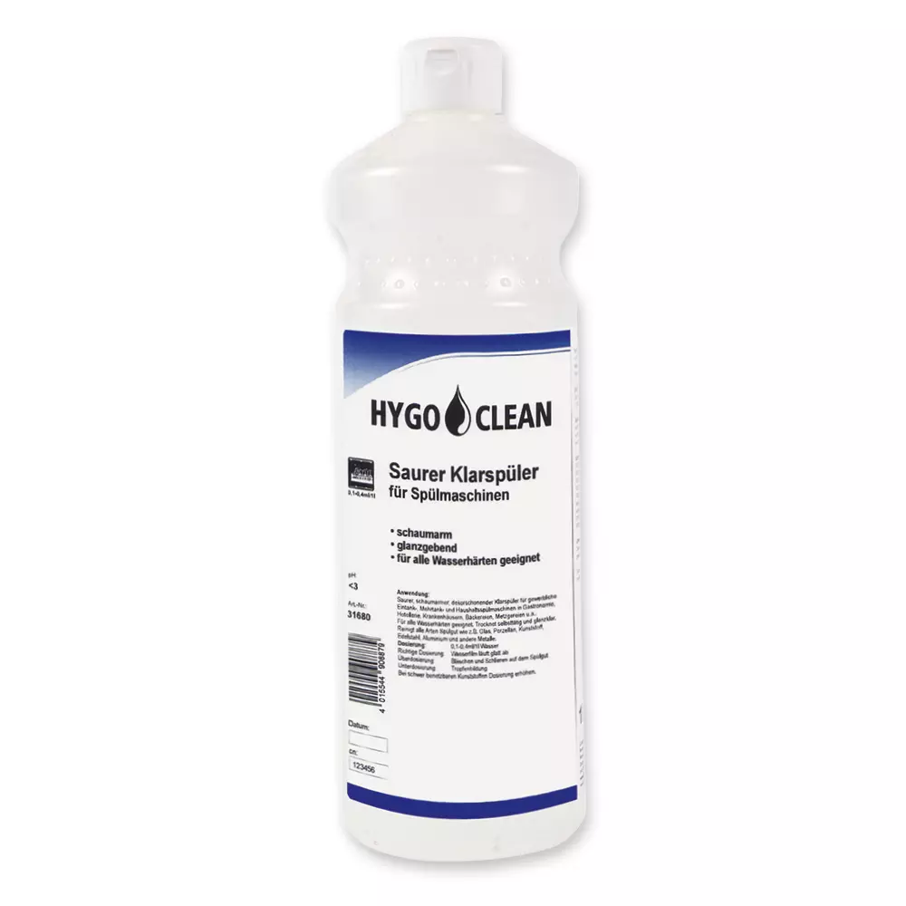 HygoClean 31685, Acidic Dishwasher Rinse Aid, 1 l, image 1