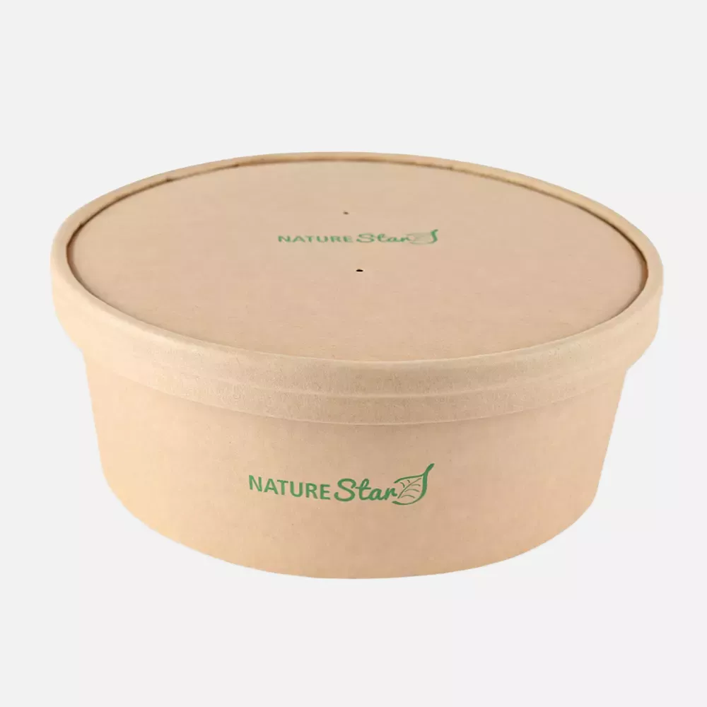 NATUREStar 416130, Caesar Bio-Kraftpapier/PLA Salatschalen, 1300 ml, Ø 185 mm, image 4
