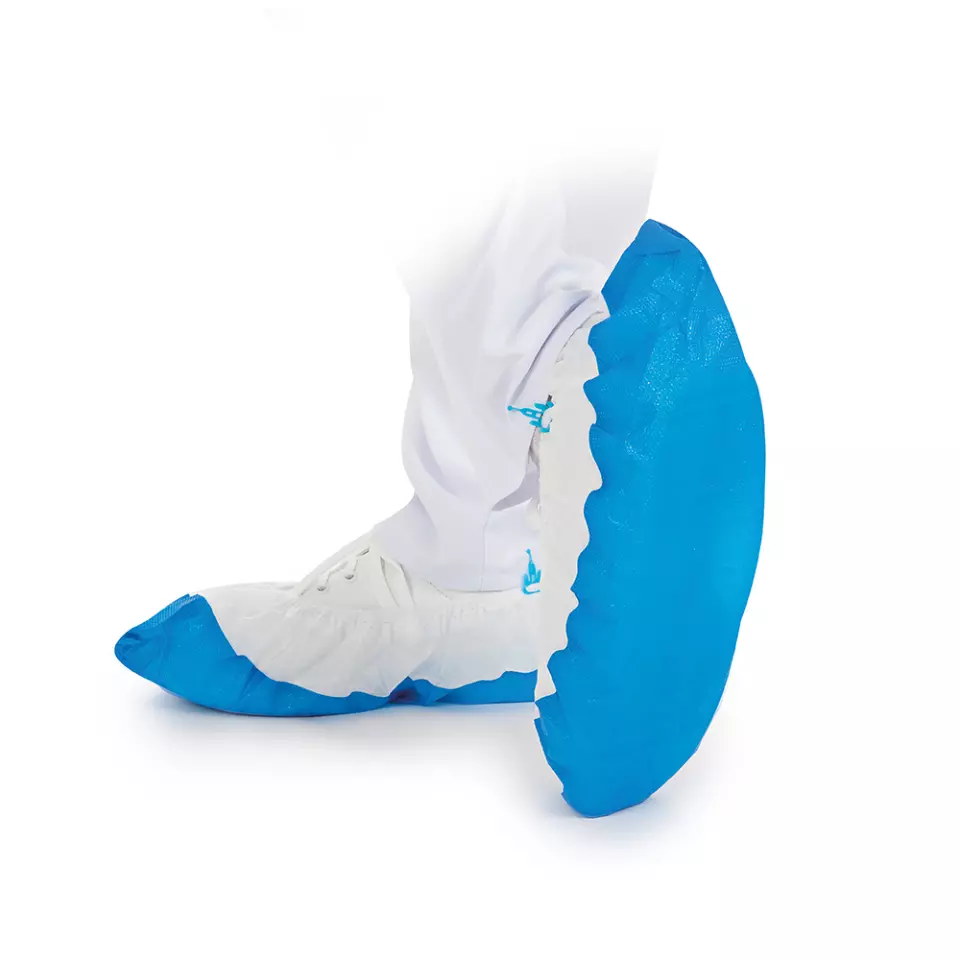 HygoStar 2860H, Hygomat PP/CPE Overshoes, White/Blue, image 1, gallery thumbnail