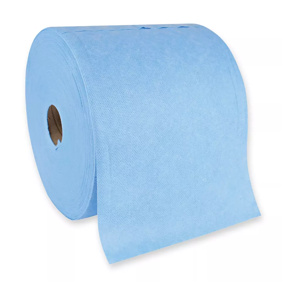 HygoClean 317526, Viscose/Polyester Polishing Cloths, Roll, Blue, image 1, gallery thumbnail