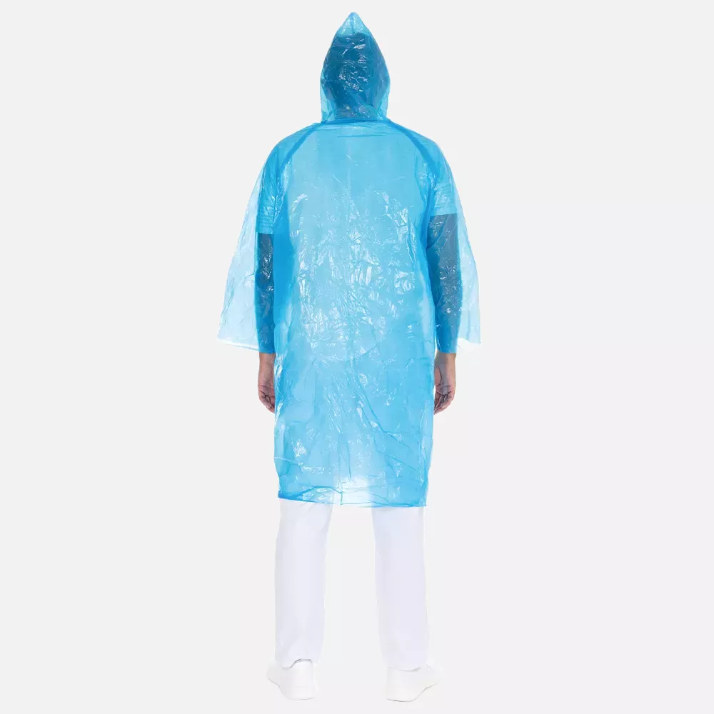 HygoNorm 27336, Light PE Visitor Gowns, With Hood, Blue, image 2