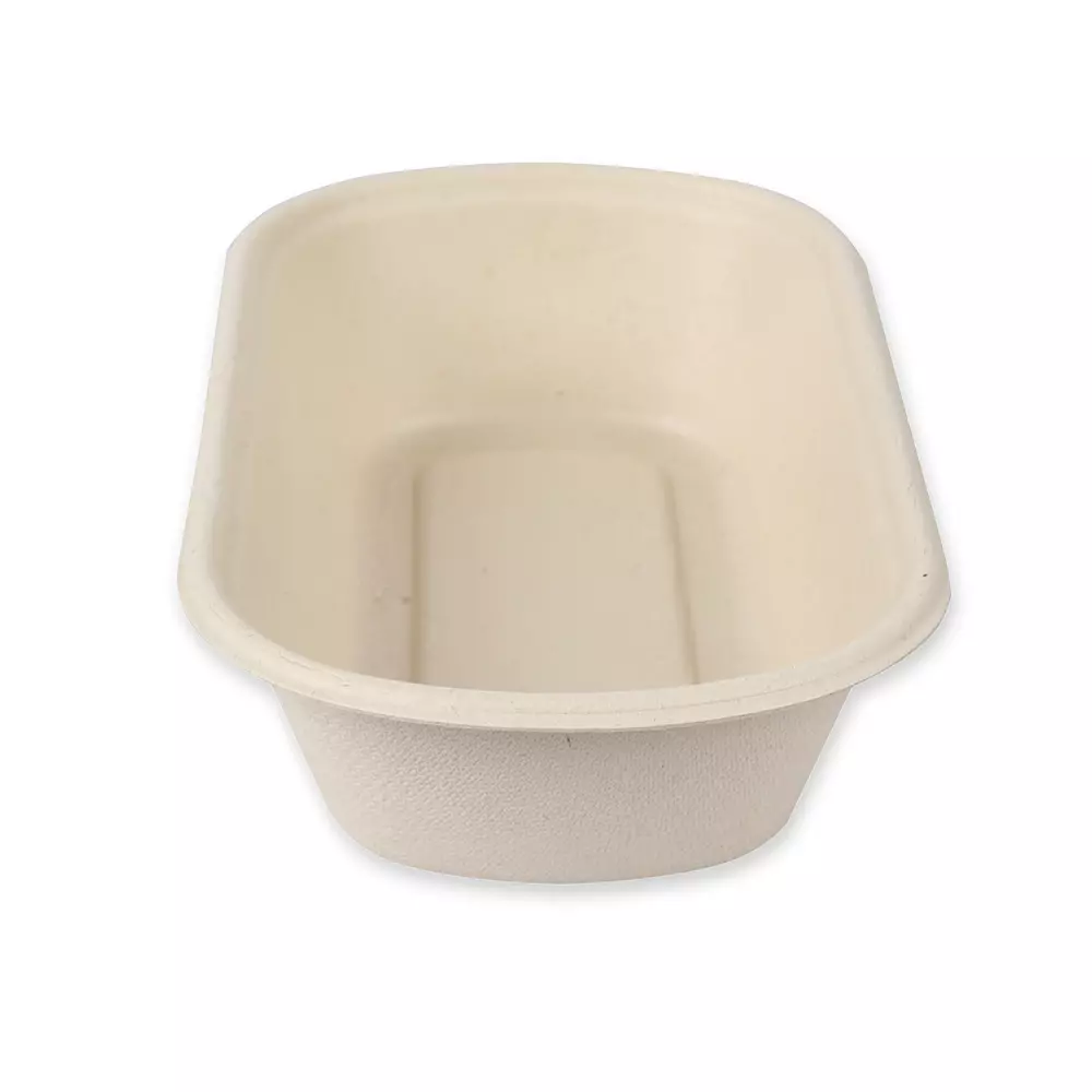 NATUREStar 411515, Organic Bagasse Snack Trays, 236 x 135 x 55 mm, 800 ml, Oval, image 4