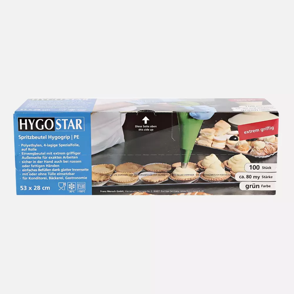 HygoStar 32207, Hygogrip PE Pastry Tubes, 53 x 28 cm, Green, image 2