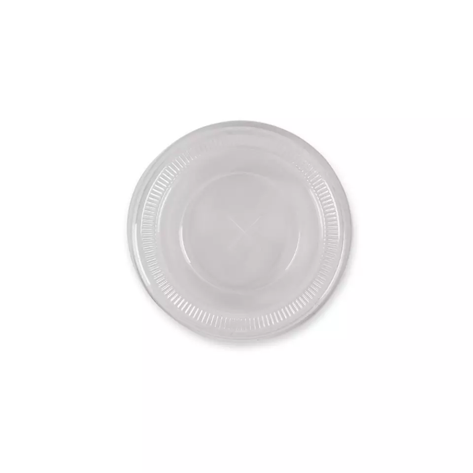 Franz Mensch 423866, Flat PLA Lids, Straw Slot, ø 78 mm, for Cold Beverage Cups