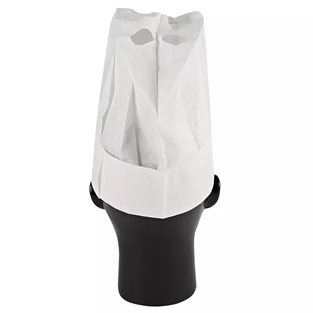 HygoStar 0980, Excellent Special Crepe Paper Chef's Hats, 22 cm, White, image 5