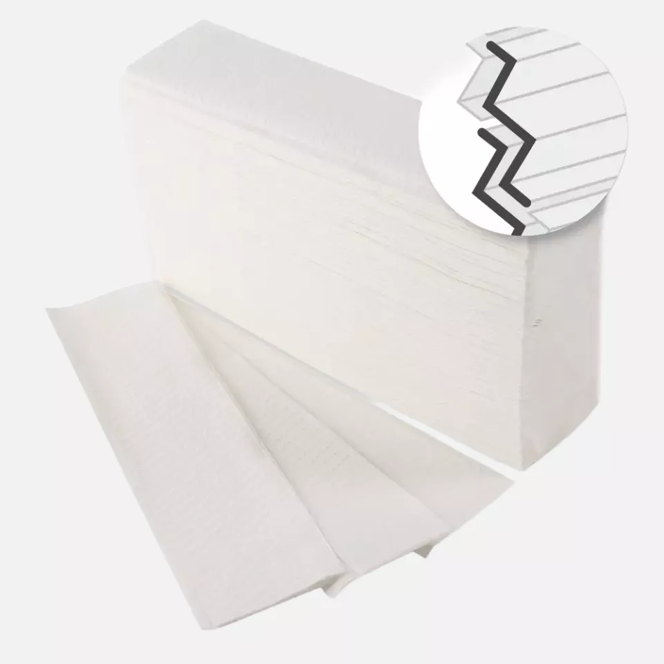 Franz Mensch 30469, Compact Paper Hand Towels, 1-ply, Bright White, Cellulose, image 1, gallery thumbnail