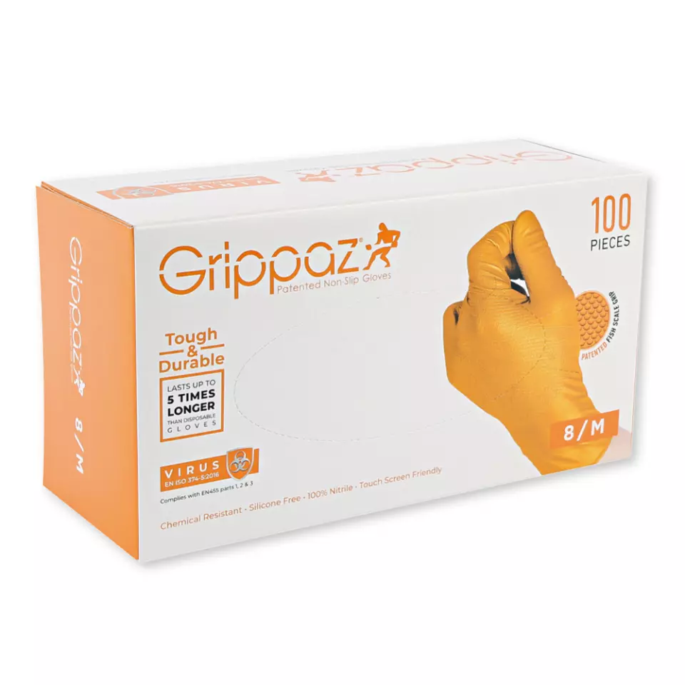 Franz Mensch 2708059, Power Grip Light Nitrile Gloves, Powder-Free, image 3, gallery thumbnail