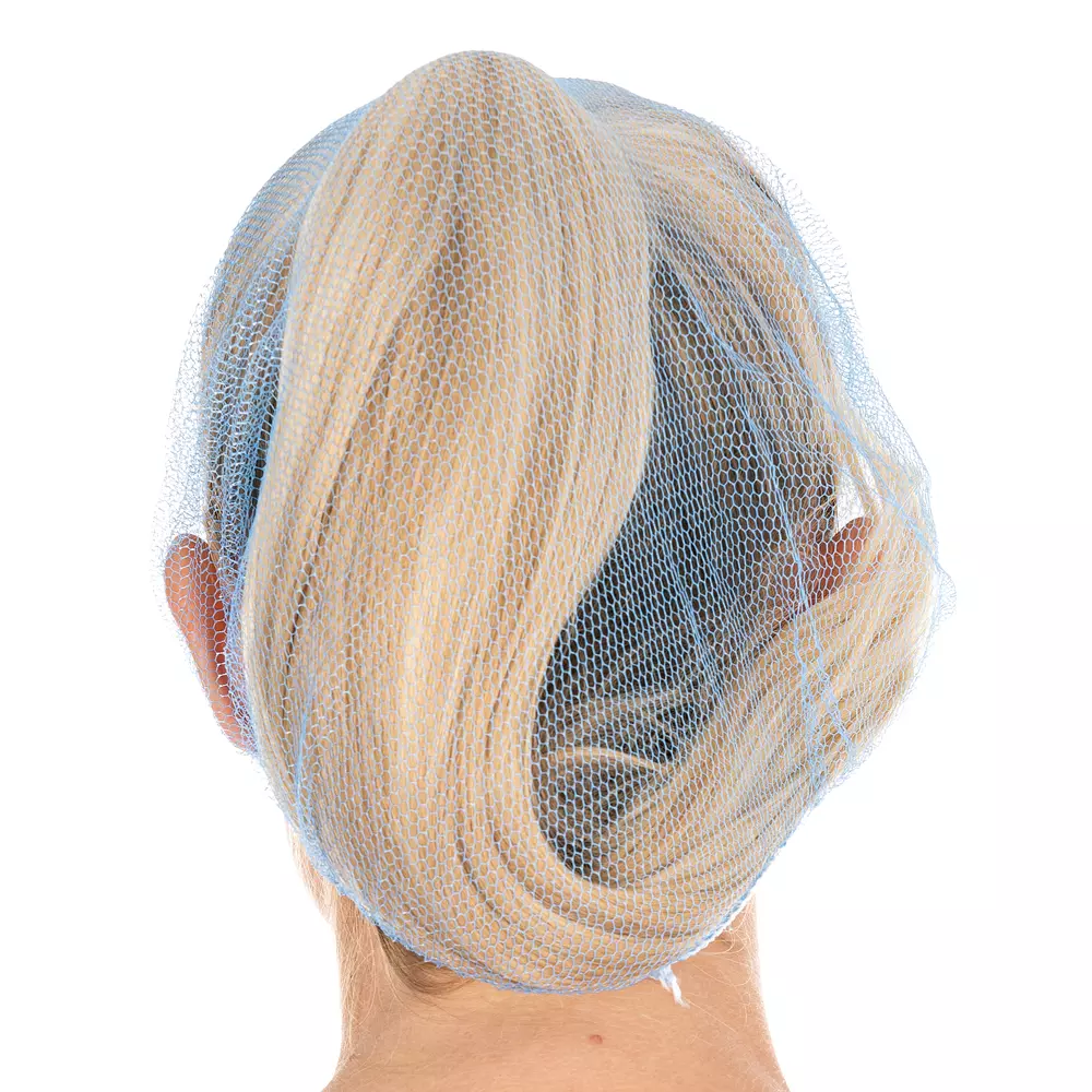 HygoStar 124716, Honeycomb Nylon Bouffant Caps, ø 60 cm, Blue, image 4