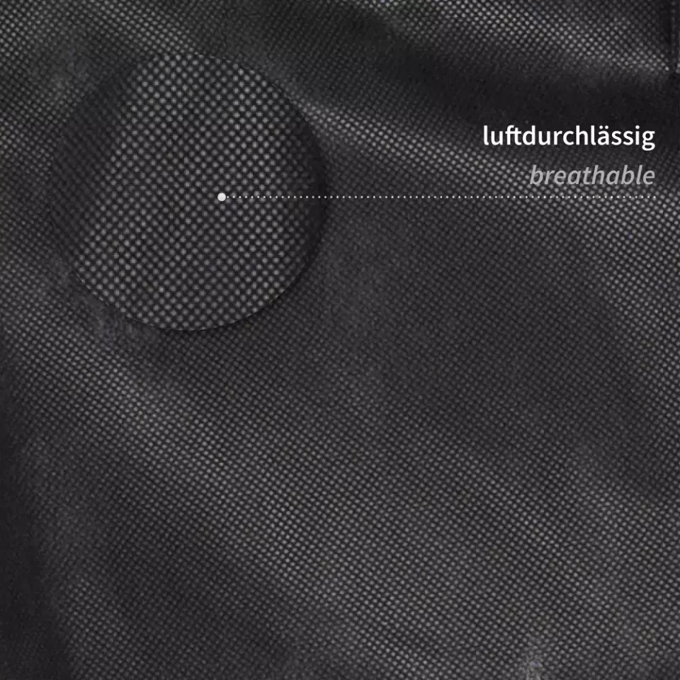 HygoStar 20180, Disposable PP Aprons, 90 x 70 cm, Black, image 3, gallery thumbnail