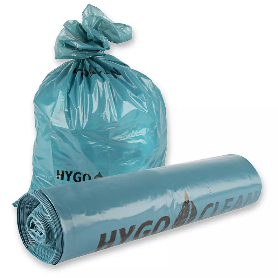 HygoClean 32312, Light LDPE Waste Bags, 240 l, Blue, Roll, image 1, gallery thumbnail